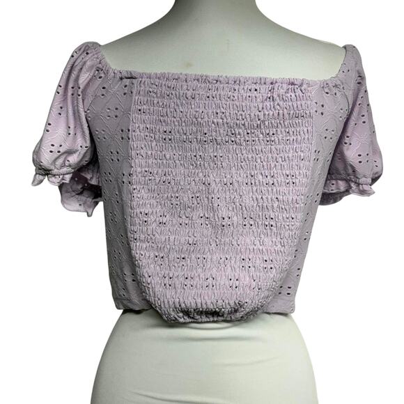 Love tree purple cropped top - Picture 2 of 3